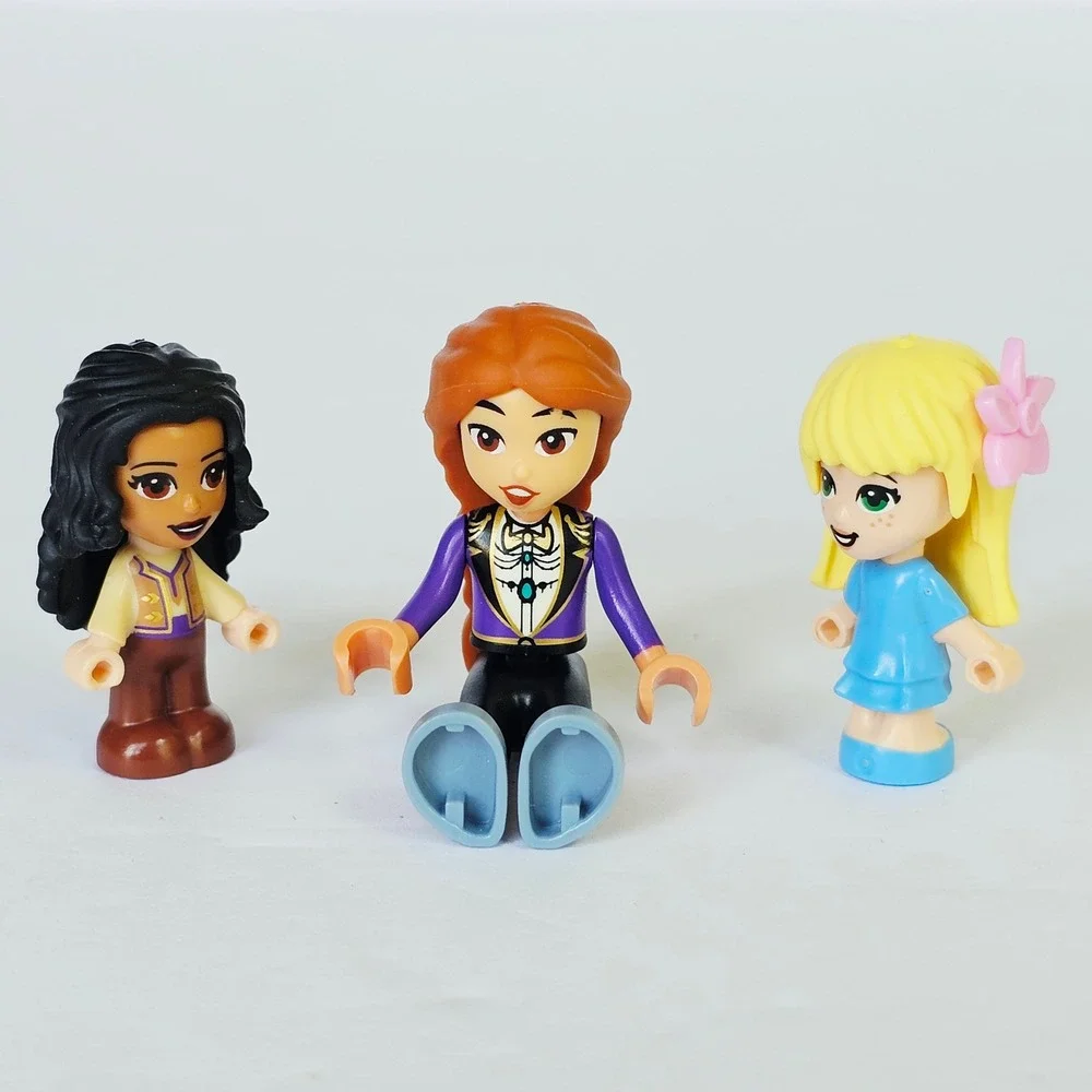 LEGO Friends Mini-doll Hair Pieces Lot Ginger Braid Blonde Flower Black 2349